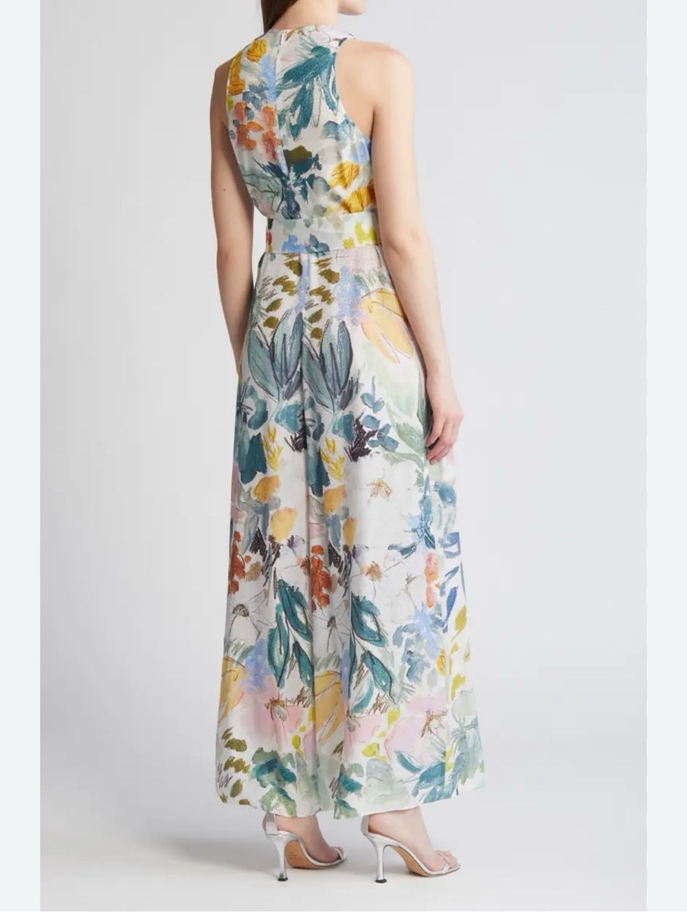Ted Baker Floral Wide Leg Jumpsuit 🌸 | Size 3 (US M/L) | NWT | $400 Retail - Picture 3 of 9